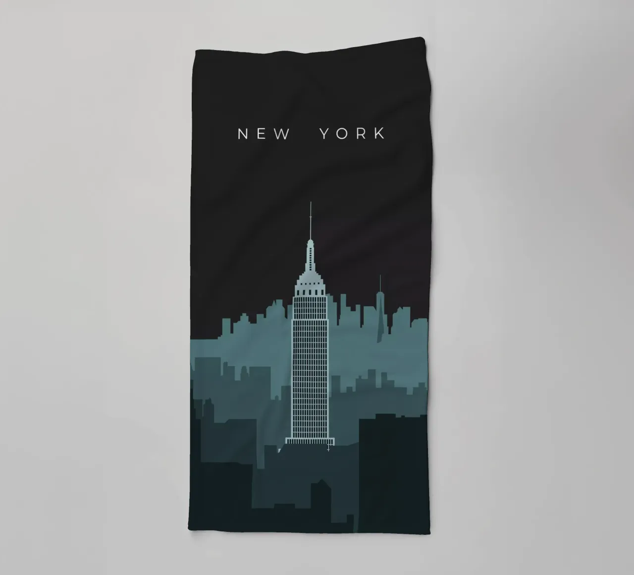 New York asciugamano da bagno da minimalist designs