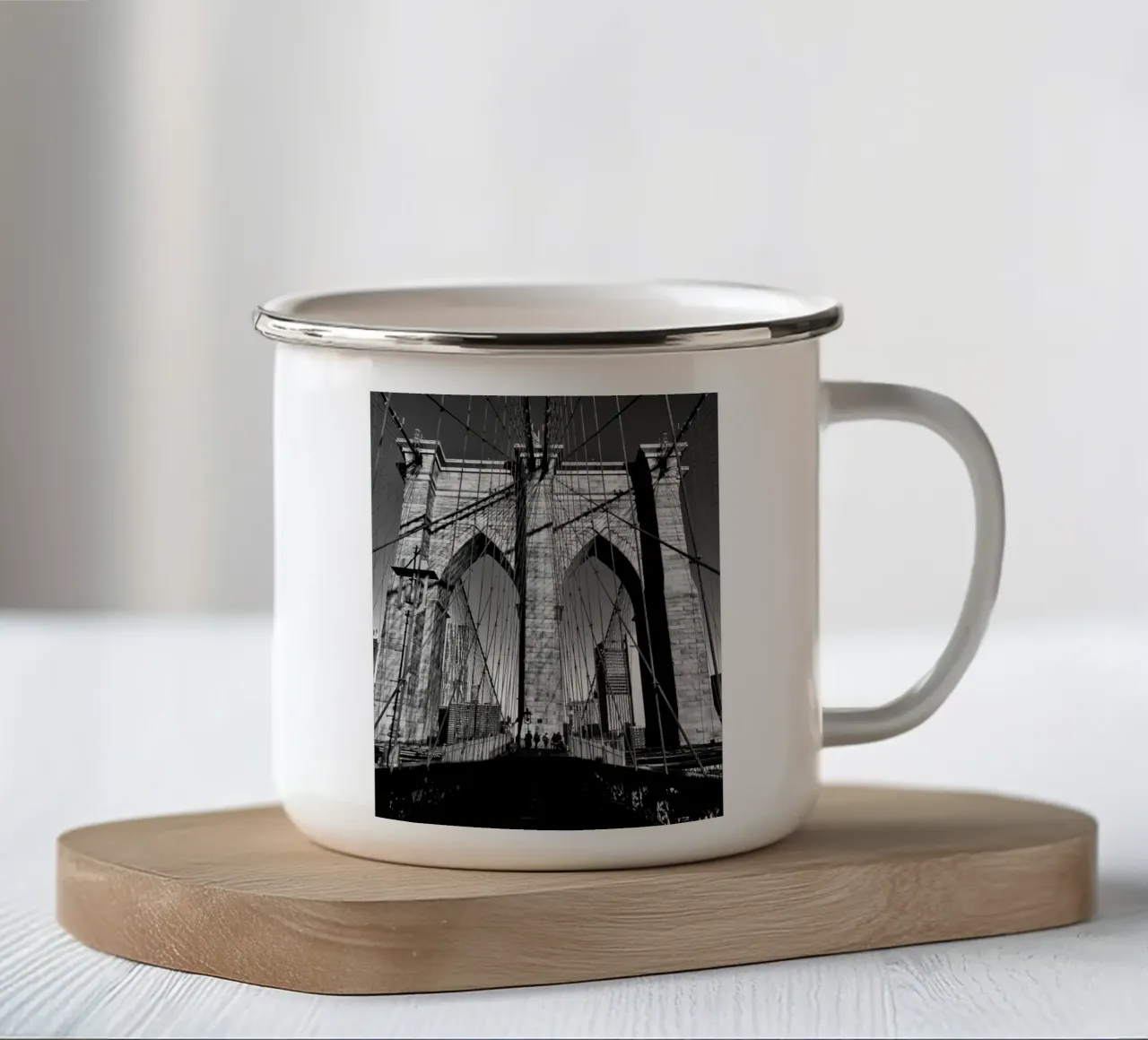 Linee di Brooklyn tazza in smalto da Dorothea Baur