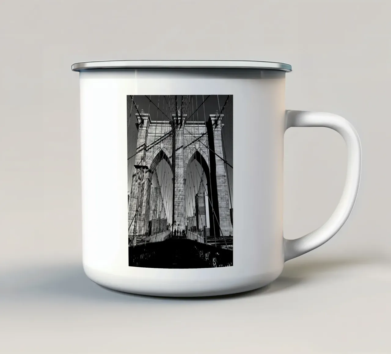 Linee di Brooklyn tazza in smalto da Dorothea Baur