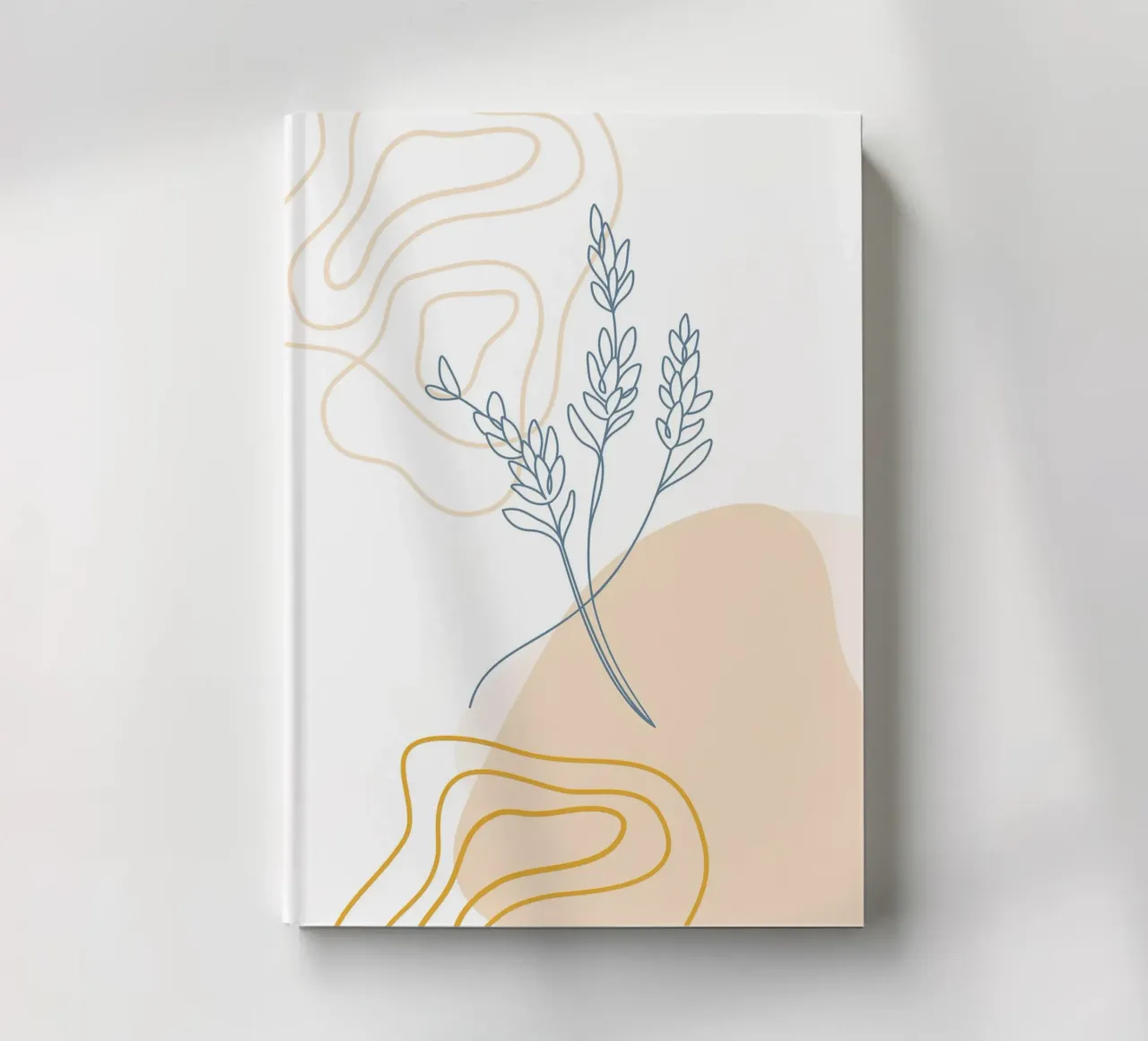 Minimalist dried flowers notebook by YSV MINIMALIST