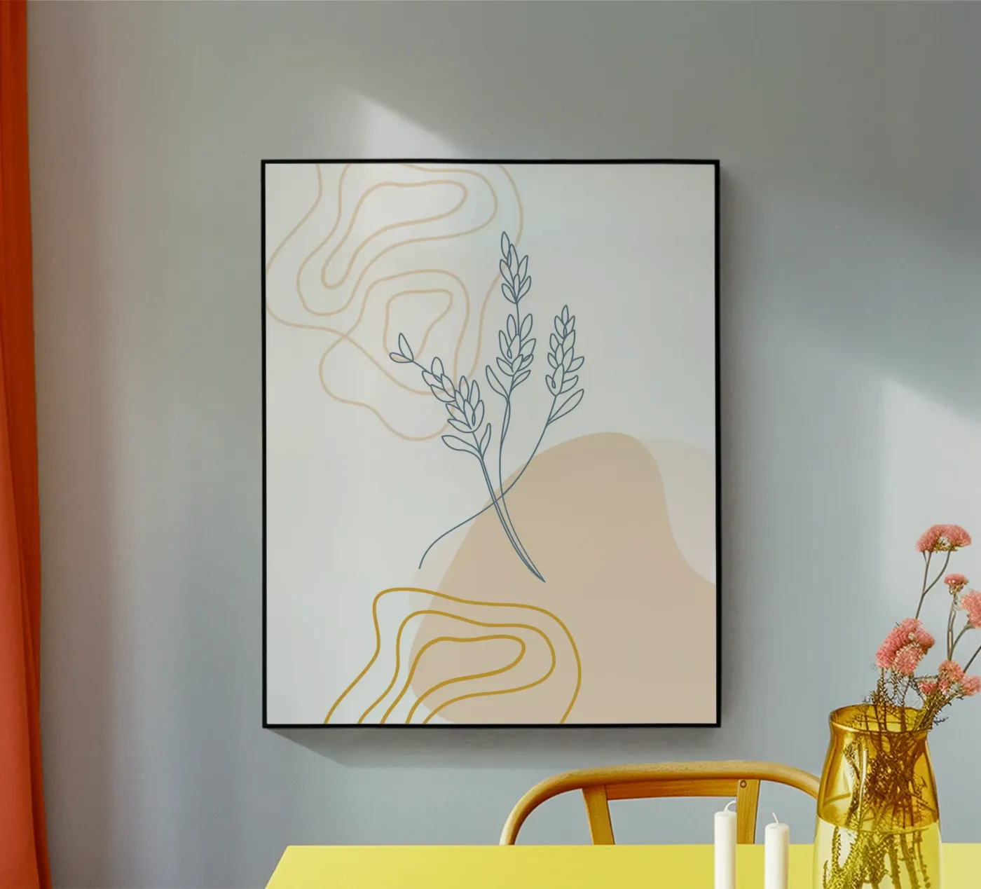 Fiori secchi minimalisti plexiglass da YSV MINIMALIST