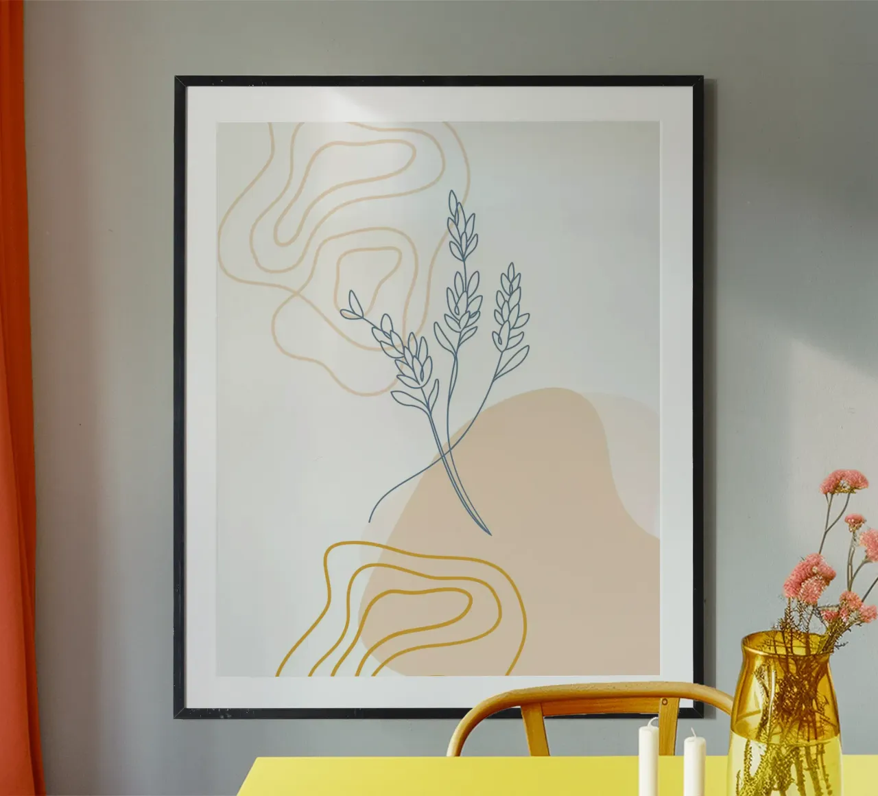 Fiori secchi minimalisti carta hahnemühle da YSV MINIMALIST
