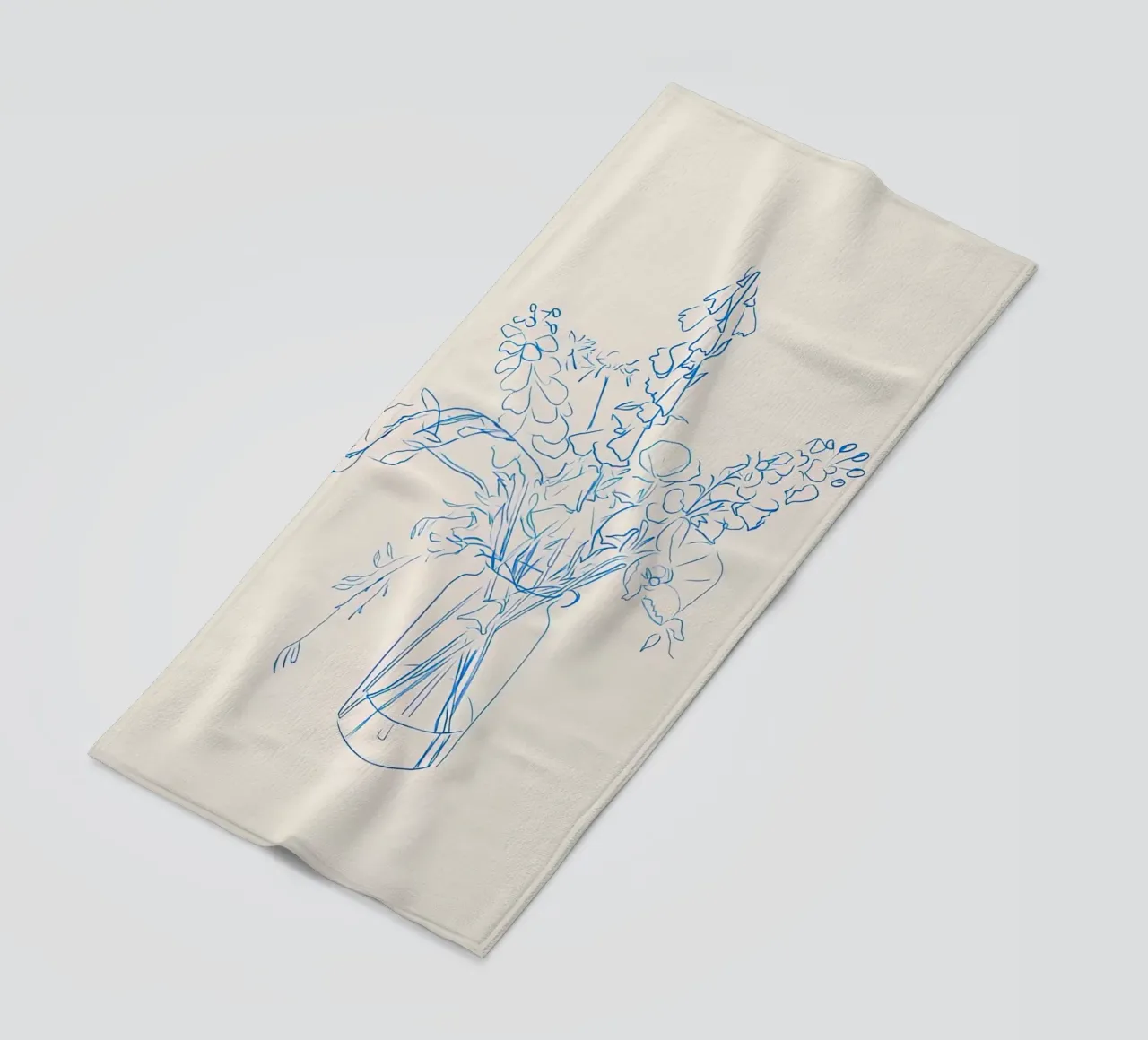 Flower Study beach towel by hite Shop