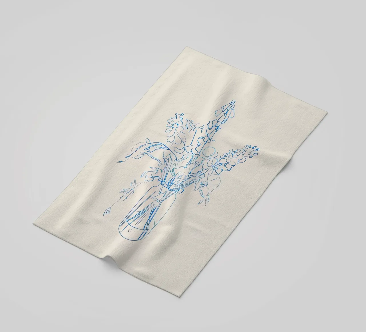 Flower Study beach towel by hite Shop