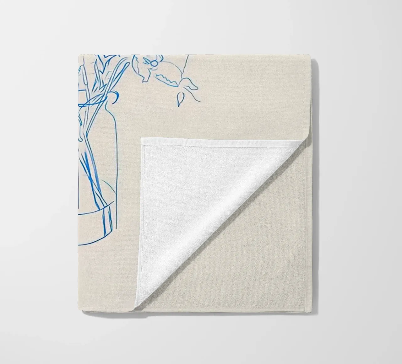 Flower Study beach towel by hite Shop