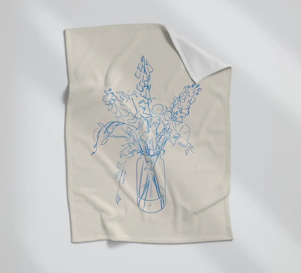 Flower Study fleecedeken van hite Shop