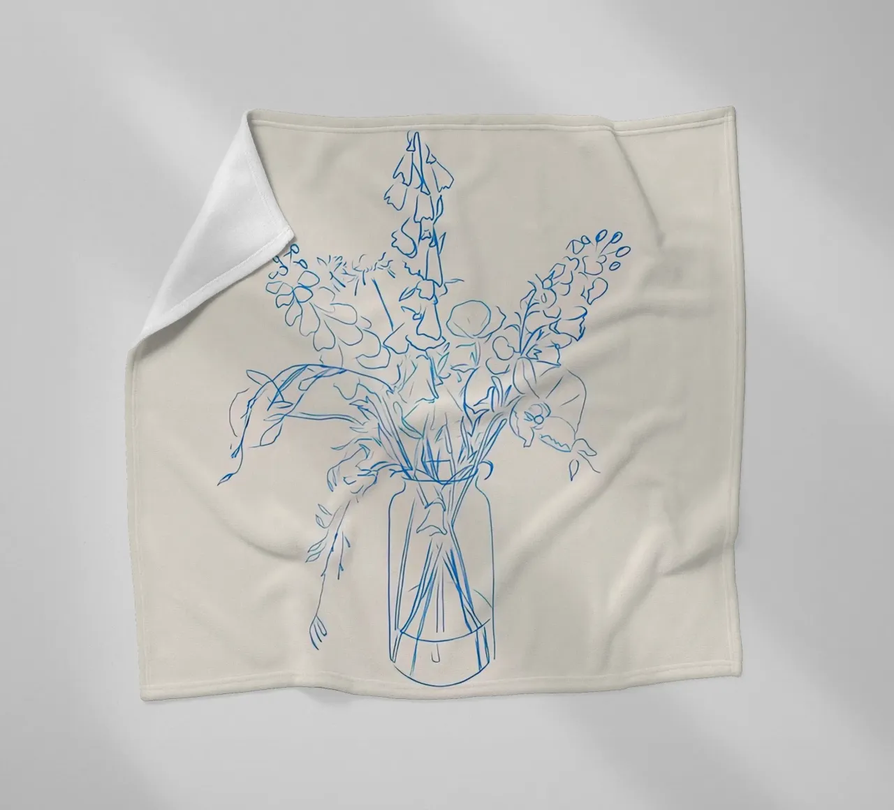 Flower Study fleecedeken van hite Shop