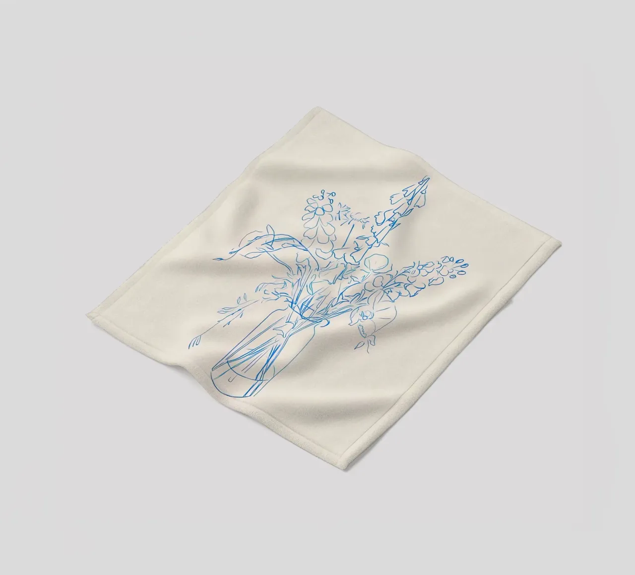 Flower Study fleecedeken van hite Shop