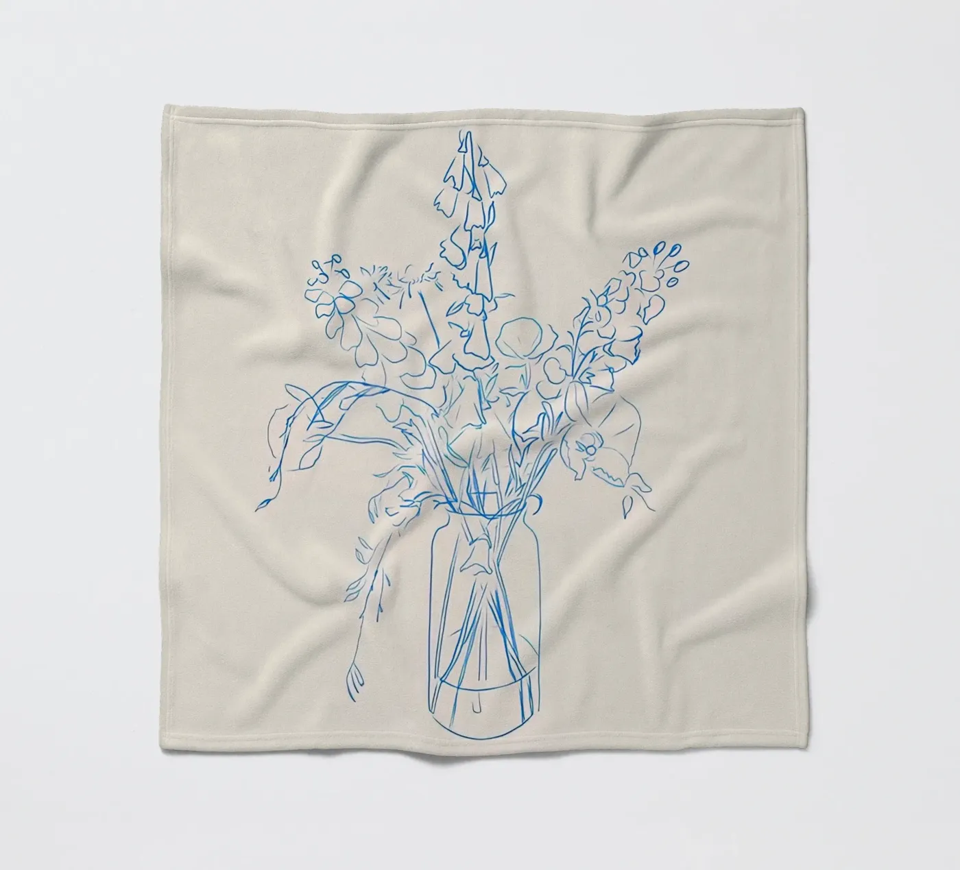 Flower Study Fleecedecke von hite Shop
