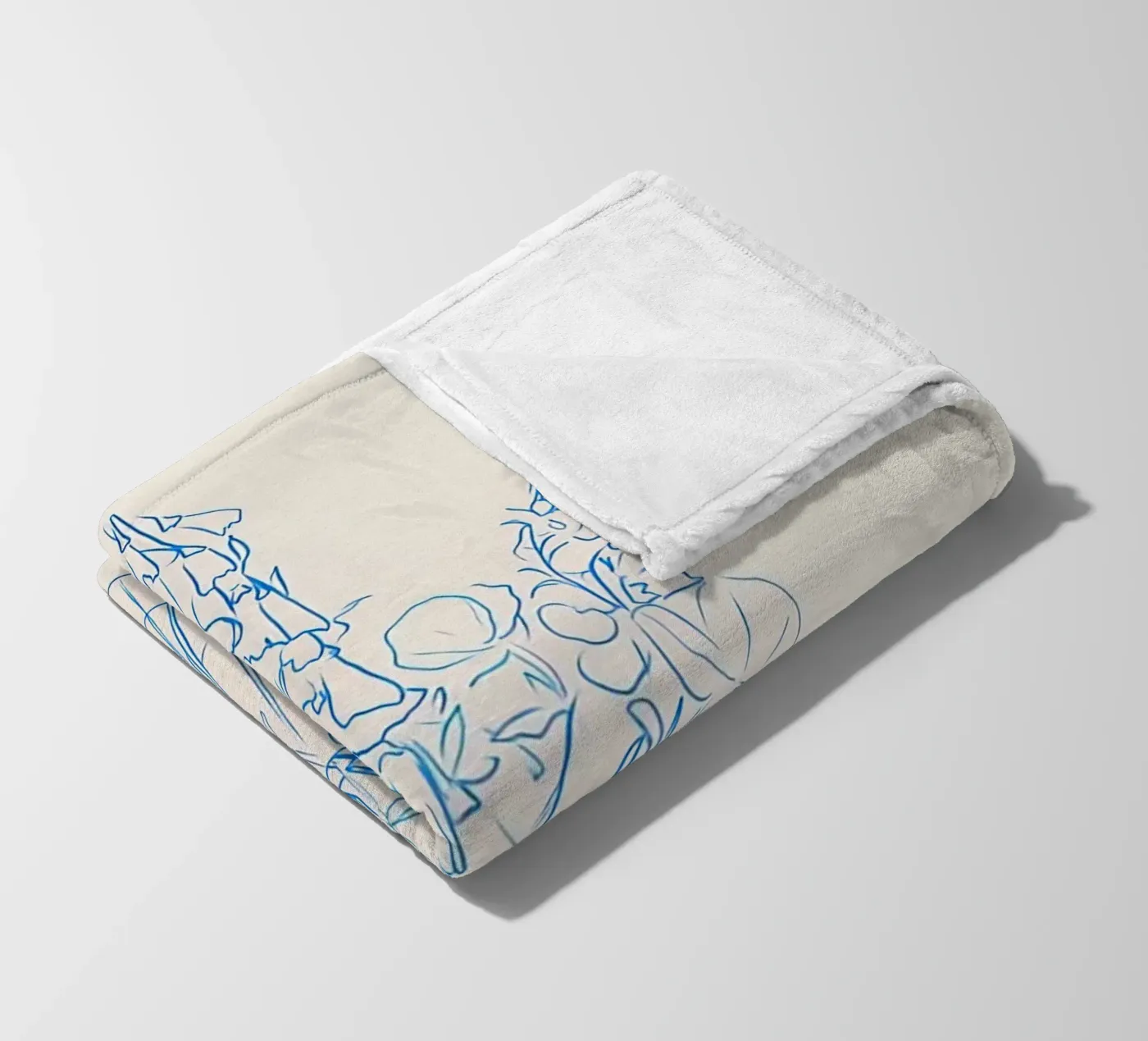 Flower Study Fleecedecke von hite Shop