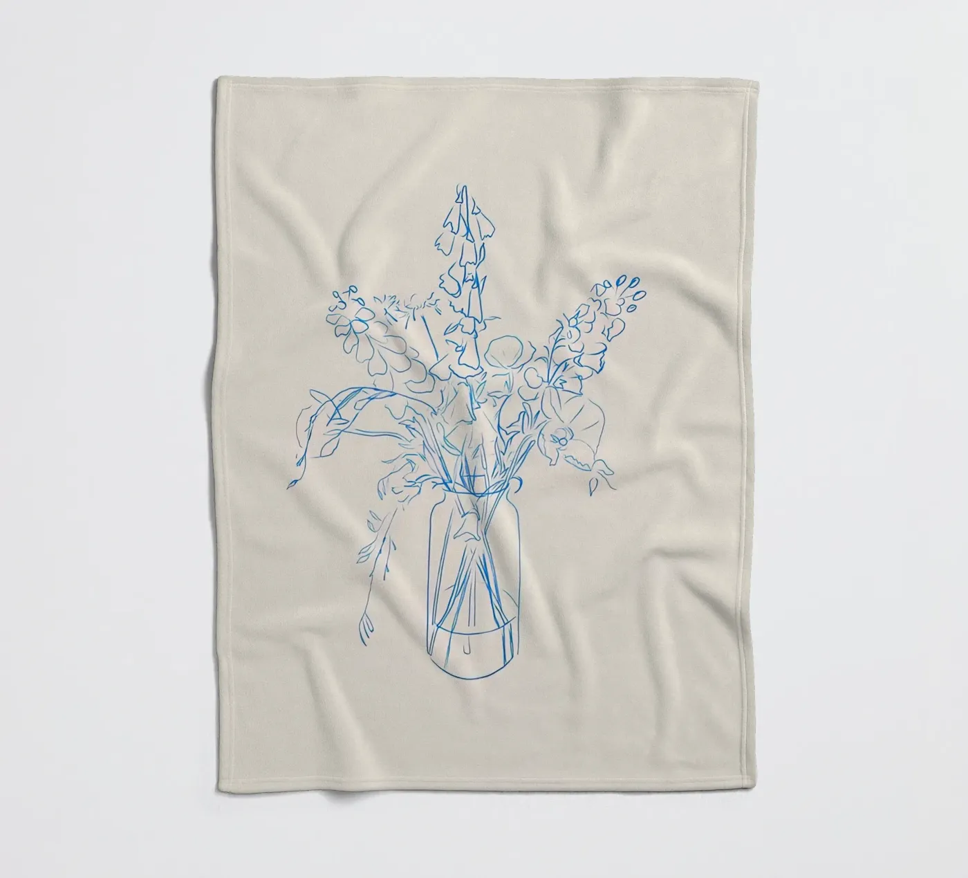Flower Study Fleecedecke von hite Shop