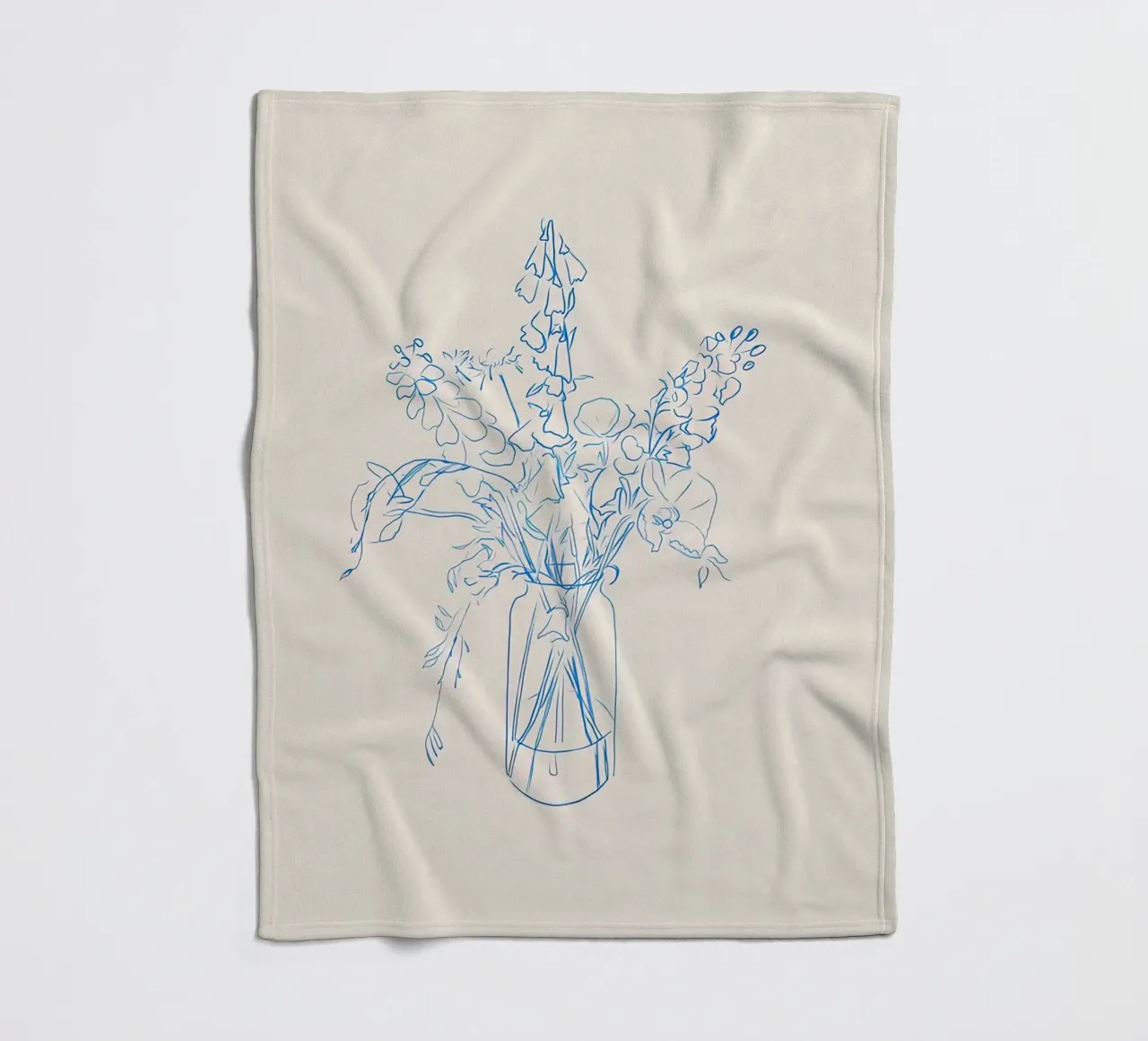 Flower Study fleecedeken van hite Shop