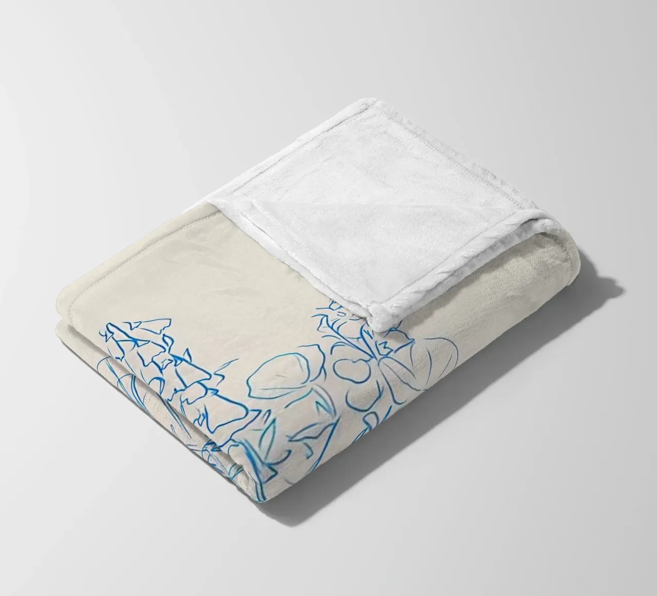 Flower Study fleecedeken van hite Shop