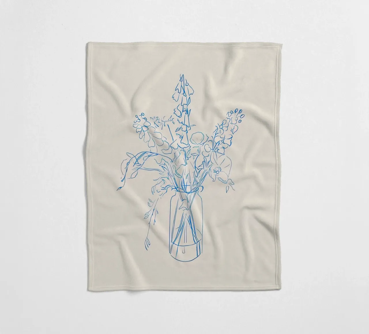 Flower Study fleecedeken van hite Shop