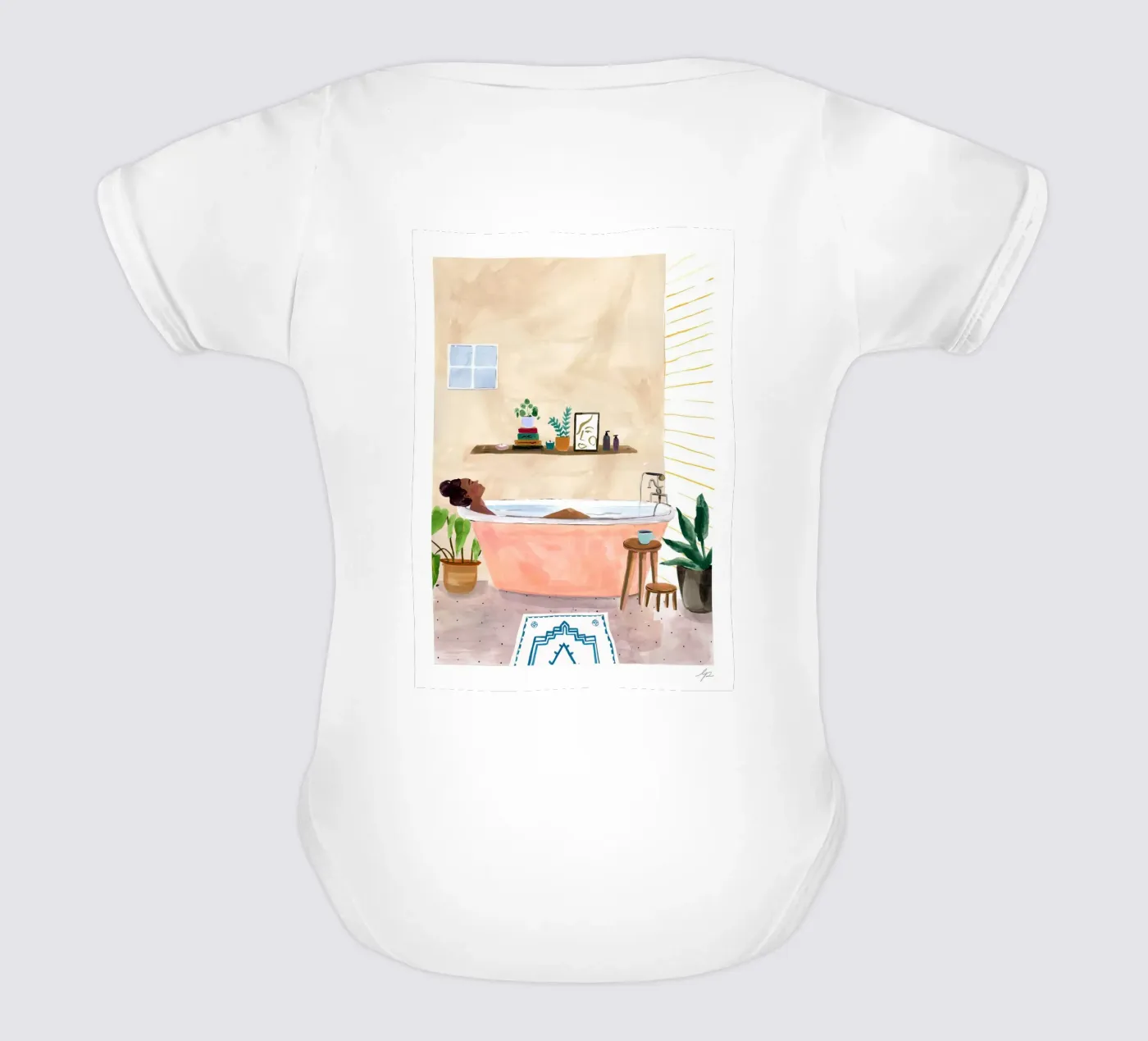 Bath Time babyrompertje korte mouwen van hite Shop