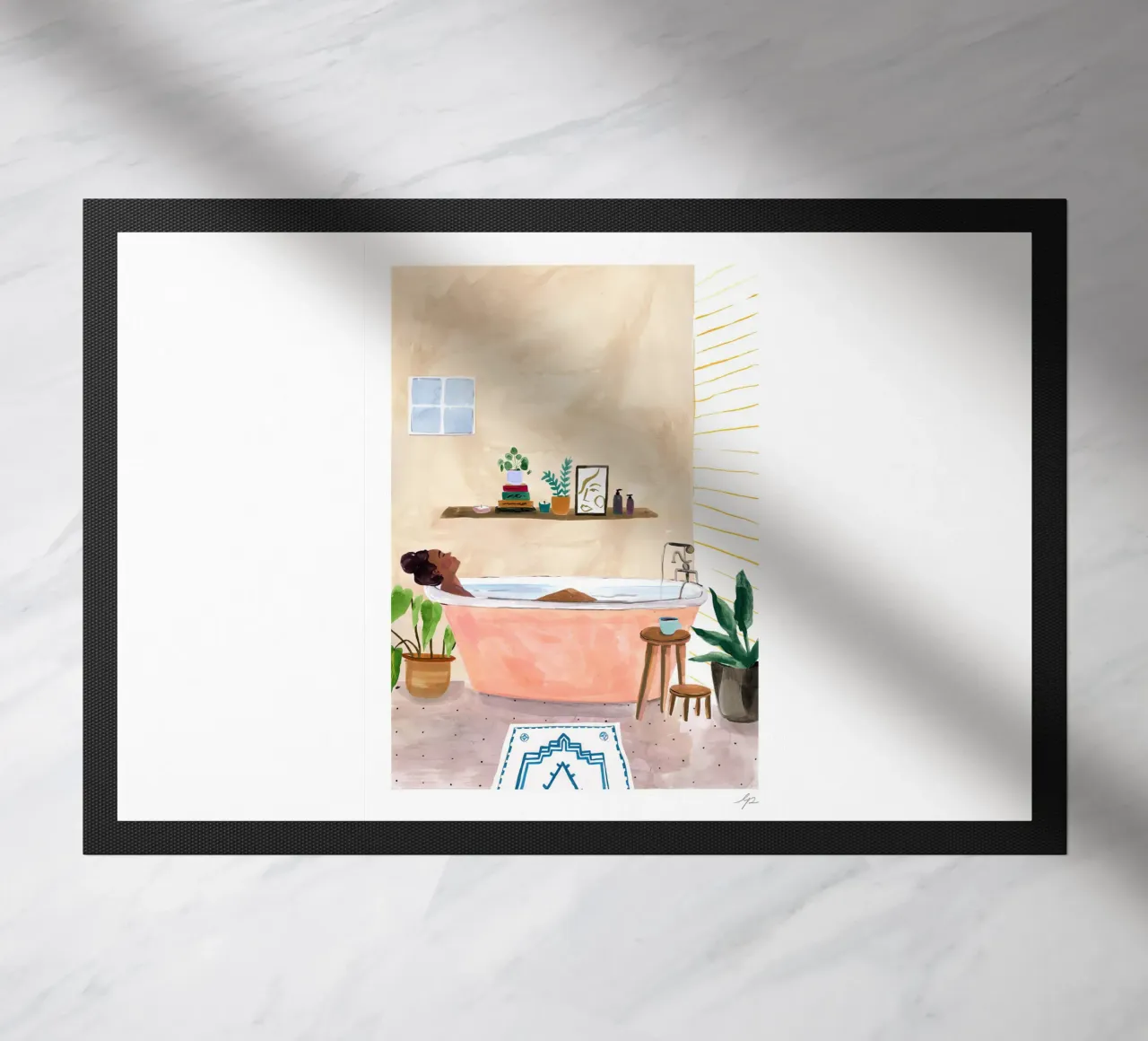 Badezeit Fußmatte von hite Shop