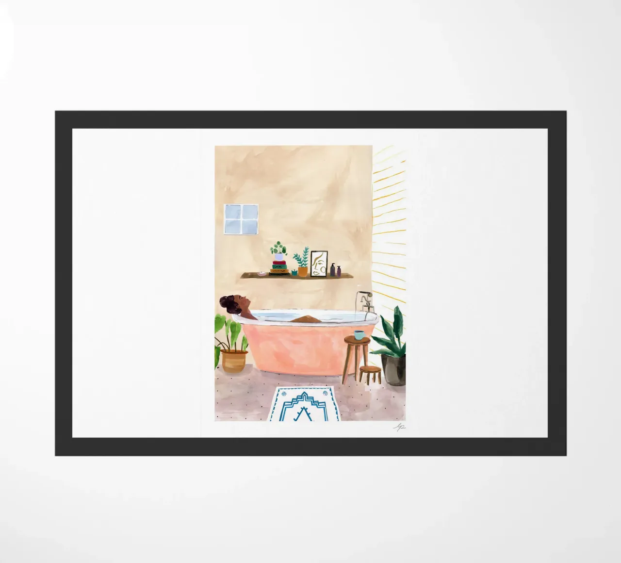 Badezeit Fußmatte von hite Shop