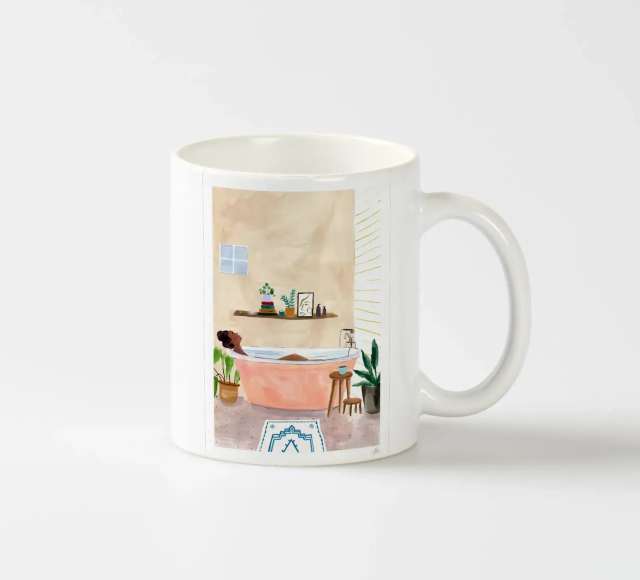 Bath Time ceramic mug by hite Shop