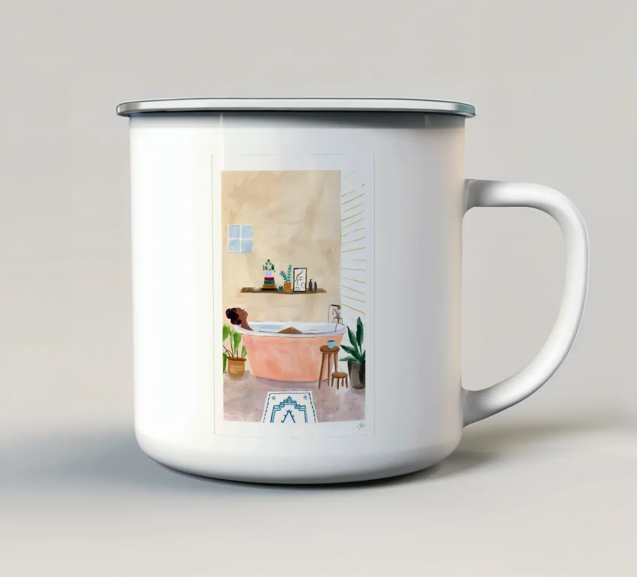 Tempo di bagno tazza in smalto da hite Shop