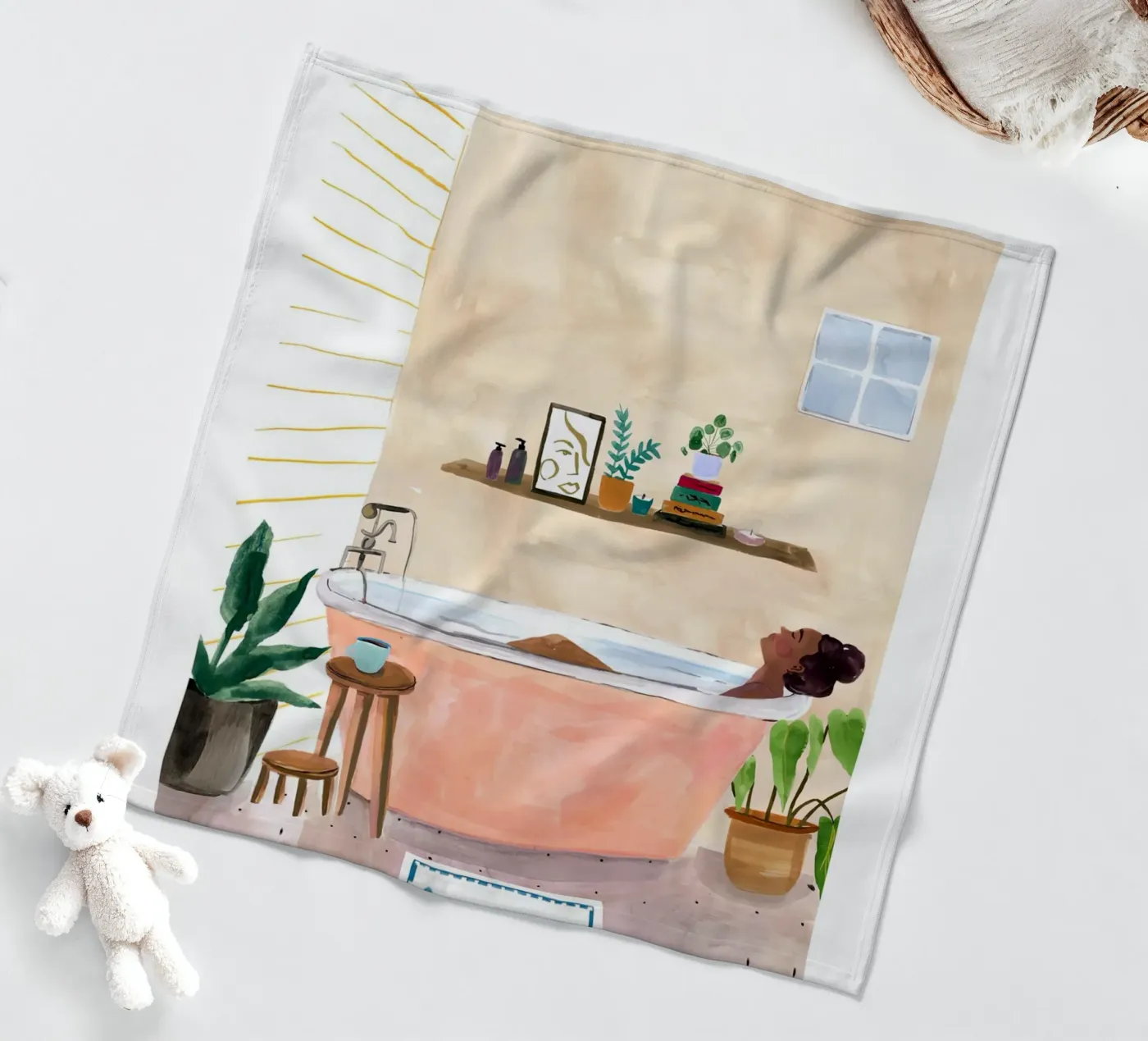 Bath Time fleecedeken van hite Shop