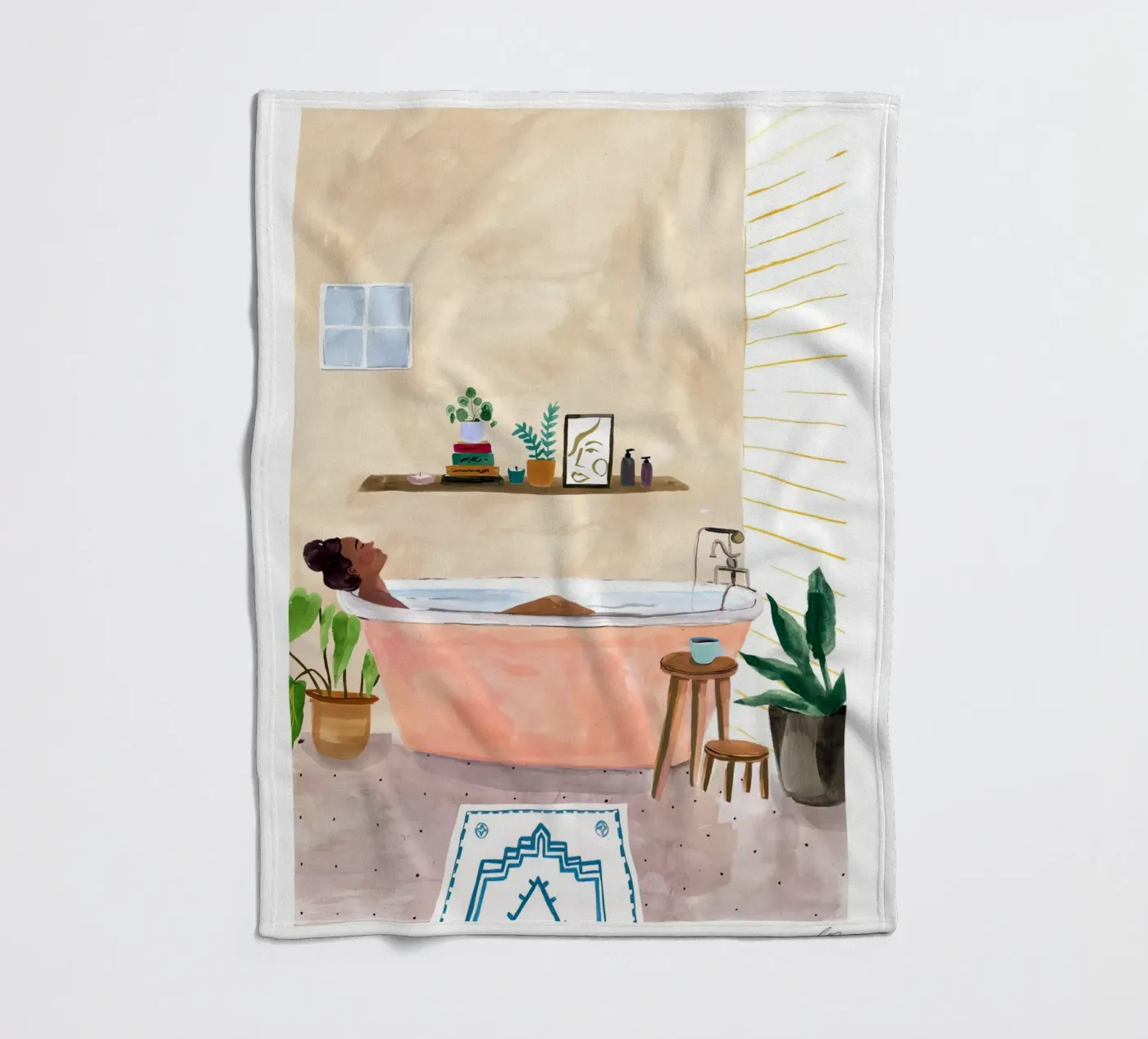 Badezeit Fleecedecke von hite Shop