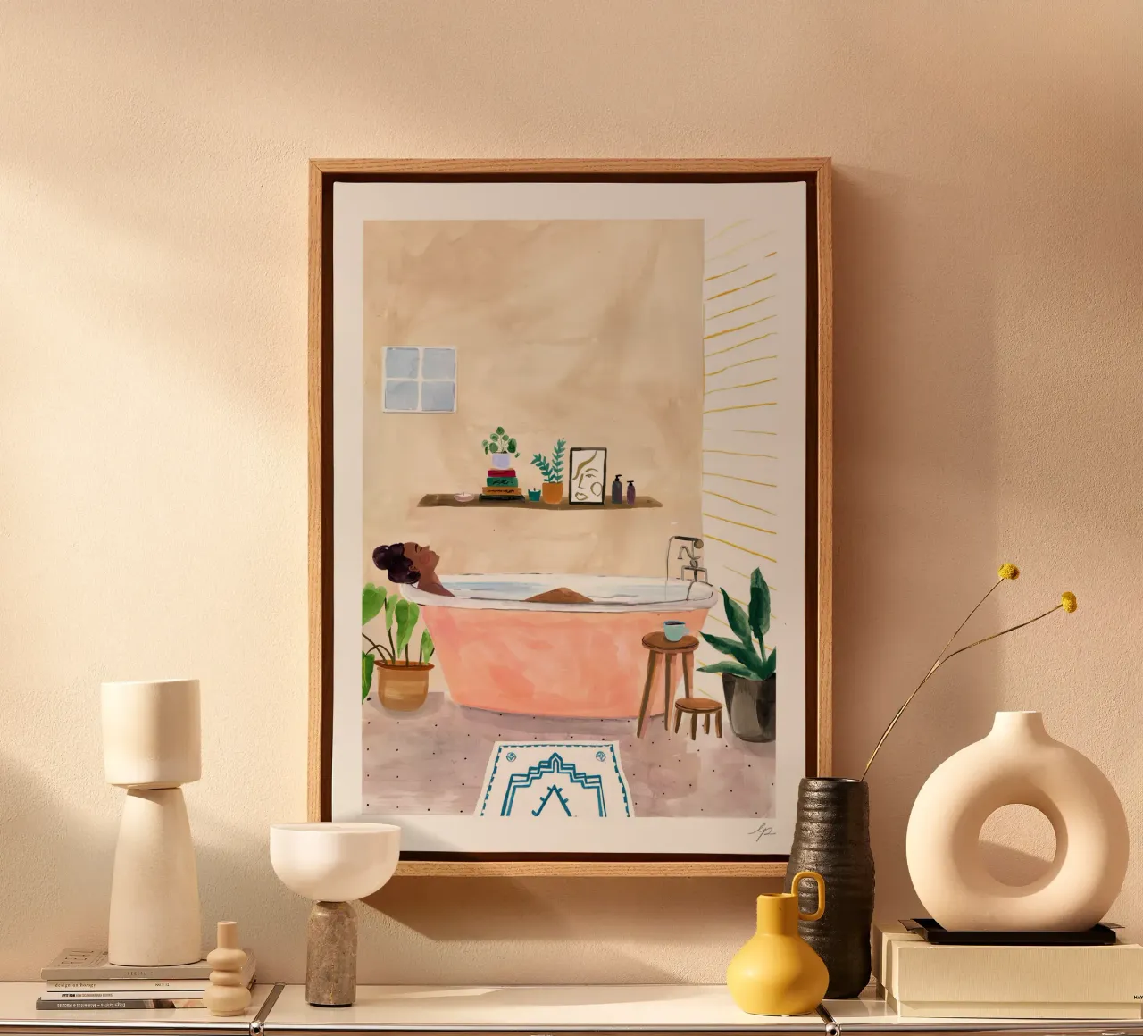 Bath Time canvas by hite Shop