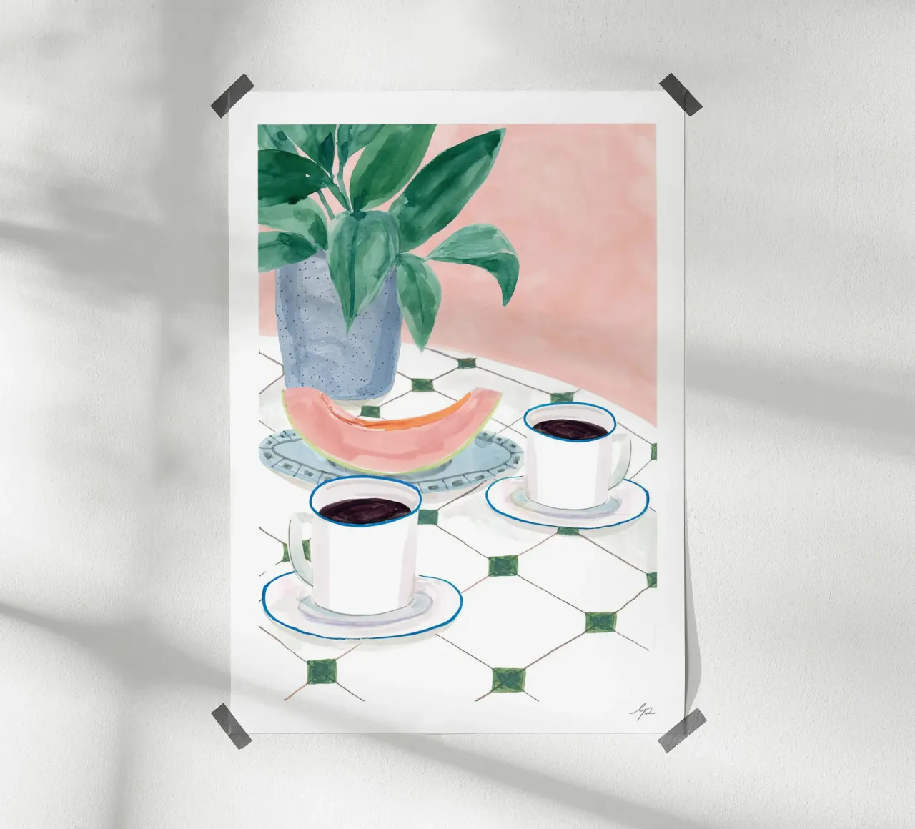 Melon Mornings poster by hite Shop