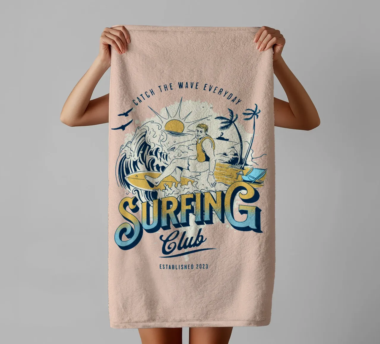 Catch The Wave Everyday towel by Gunawan Rb