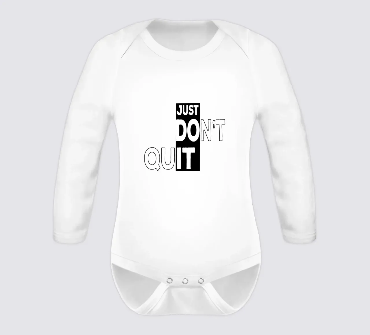 [Just Do it] Nicht aufgeben Langarm Babybody von Gunawan Rb