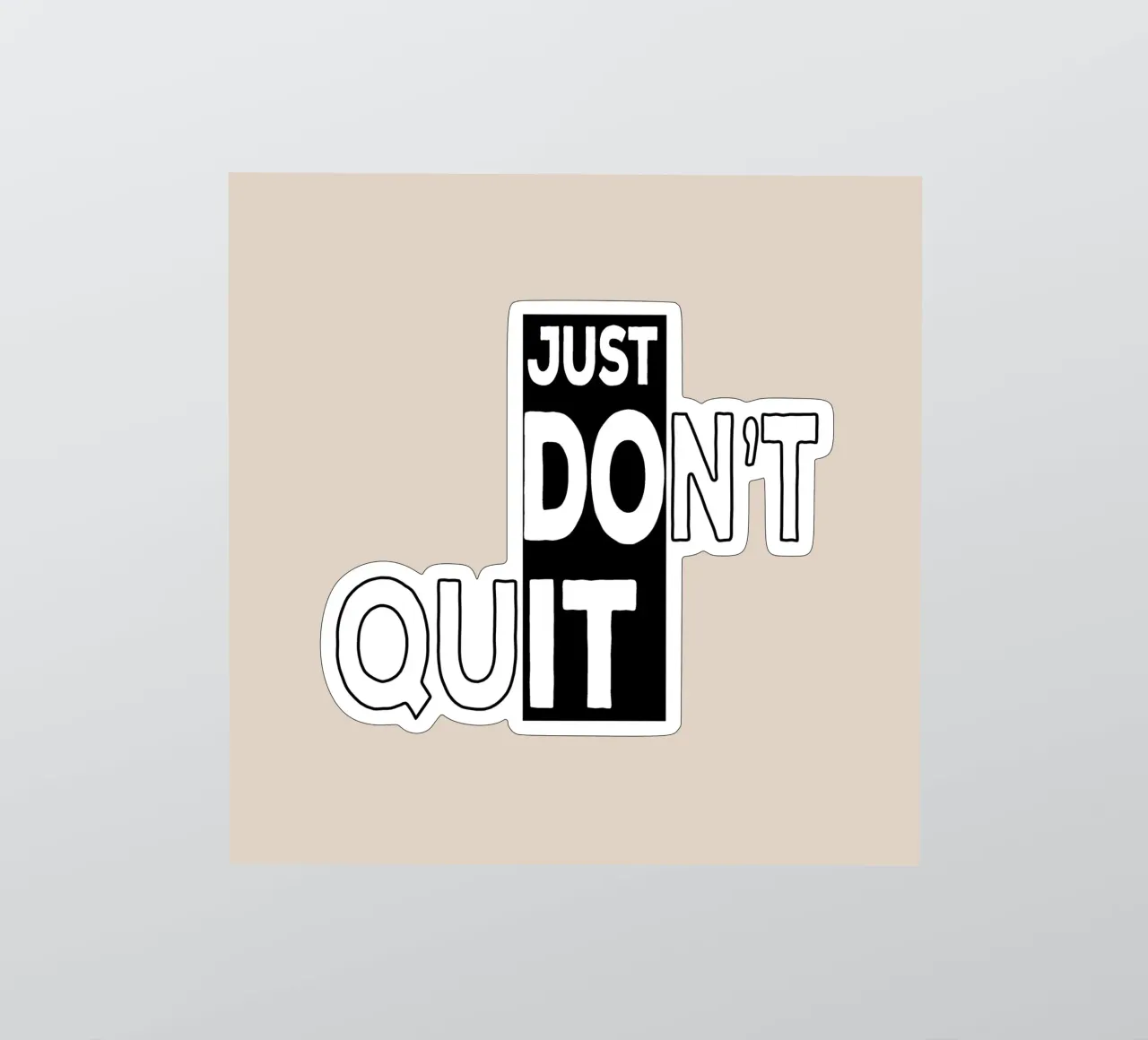 [Just Do it] Nicht aufgeben Sticker von Gunawan Rb