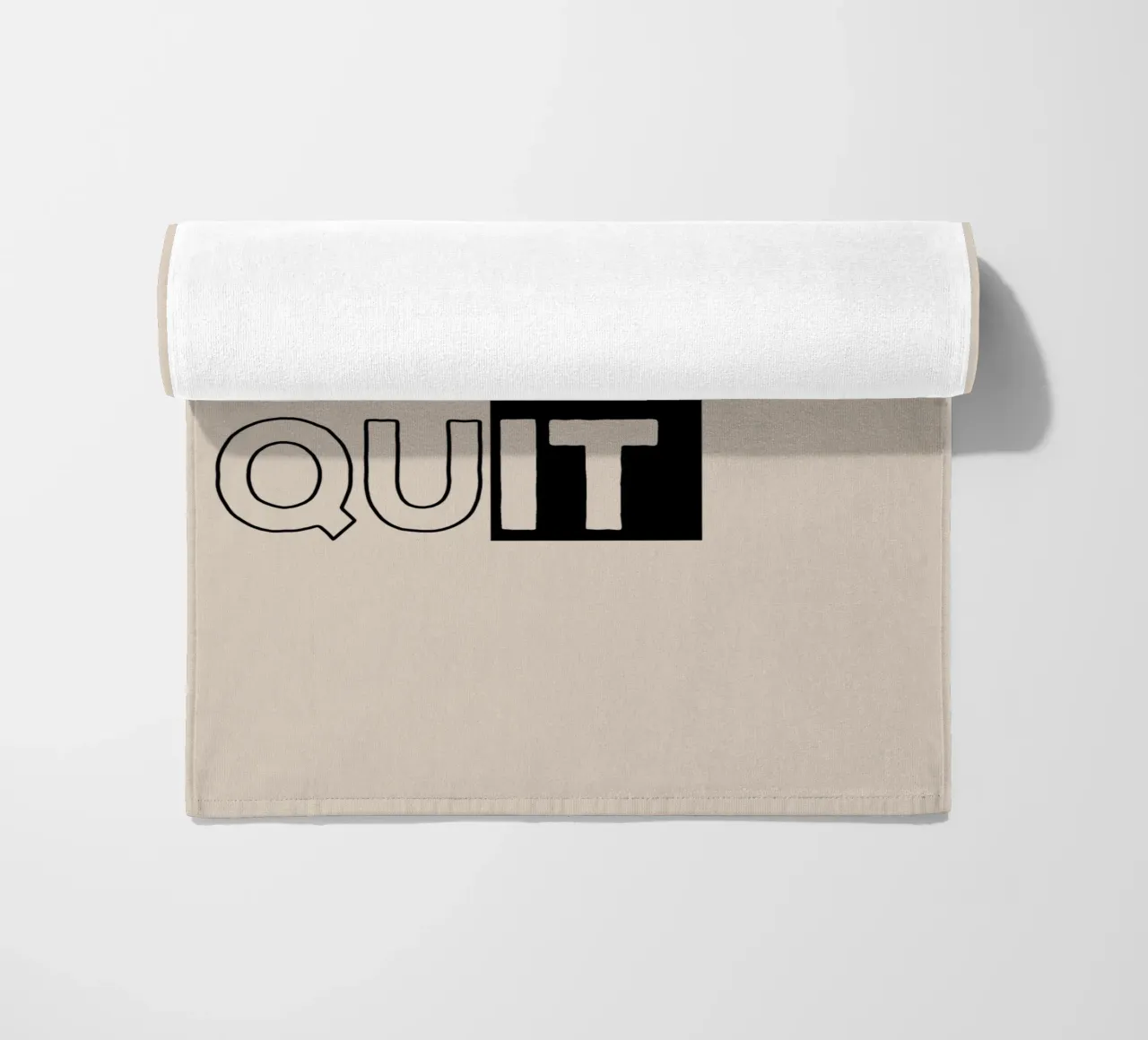 [Just Do it] Don't Quit beach towel by Gunawan Rb