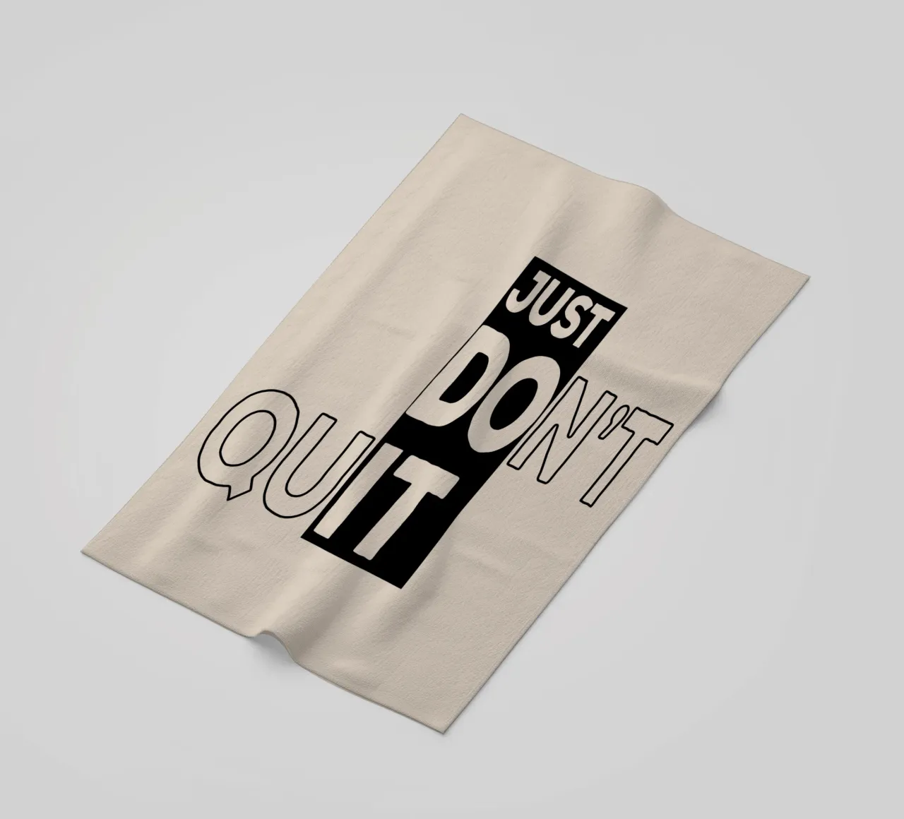 [Just Do it] Don't Quit beach towel by Gunawan Rb