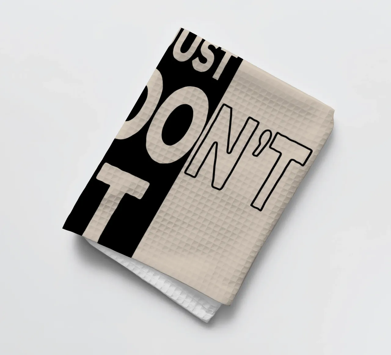 [Just Do it] Don't Quit tea towel by Gunawan Rb