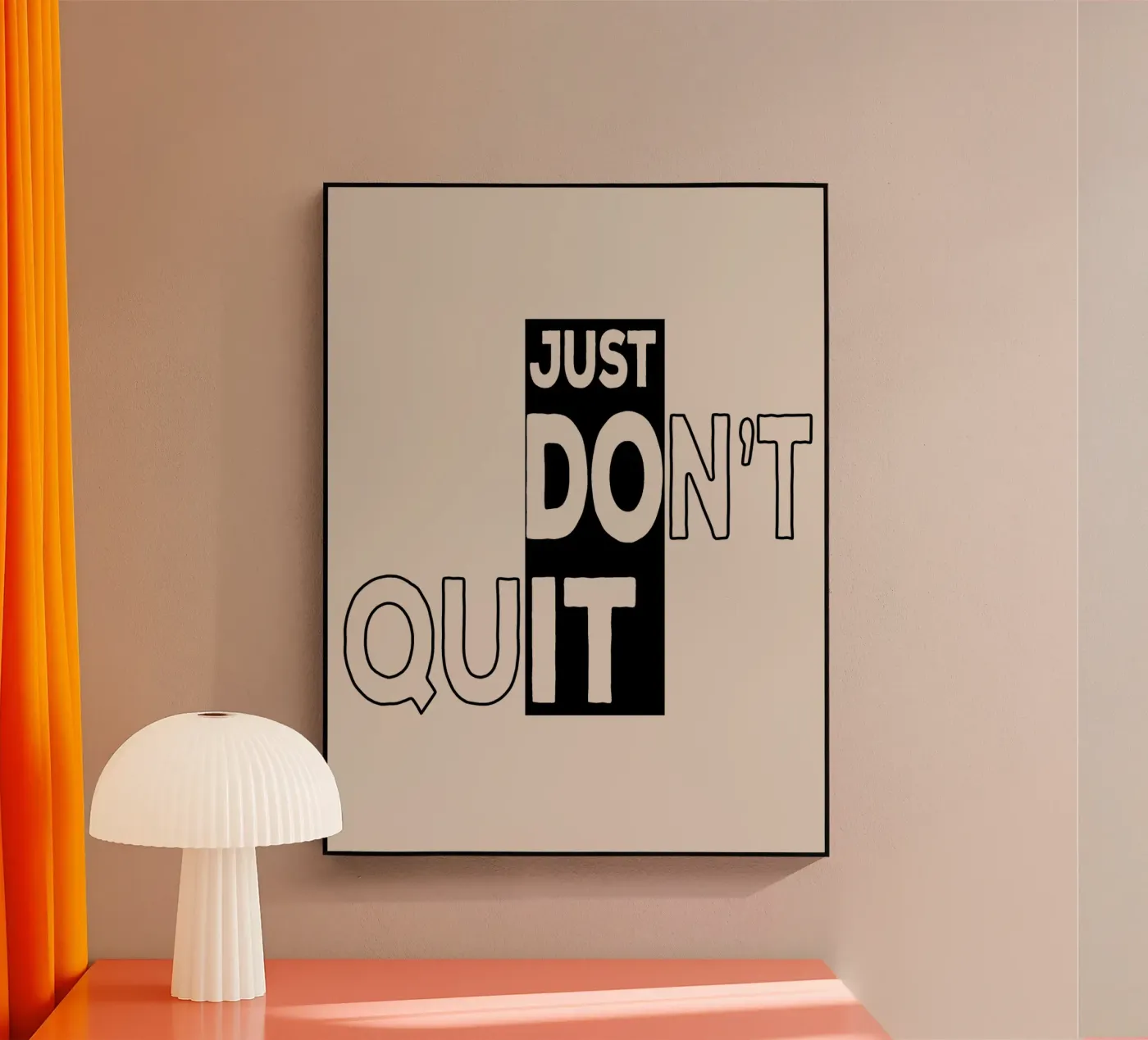 [Just Do it] Don't Quit acrylic glass by Gunawan Rb