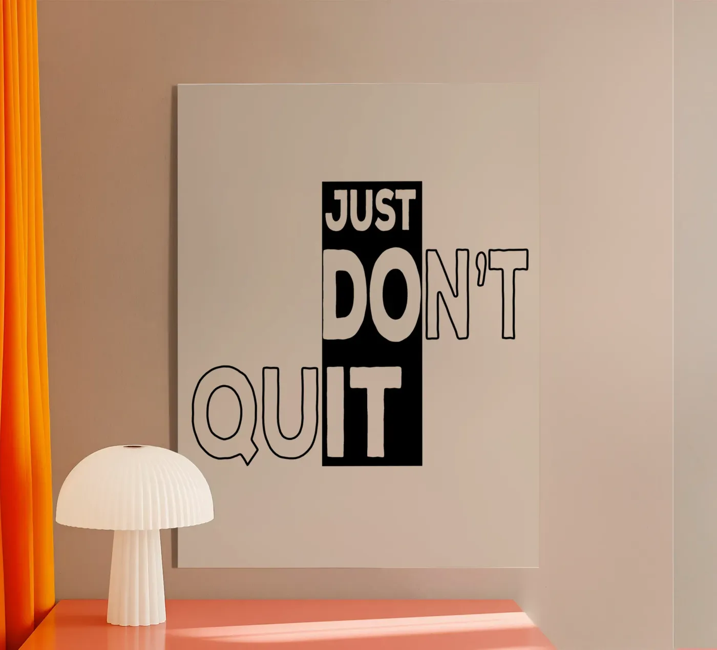 [Just Do it] Don't Quit acrylic glass by Gunawan Rb