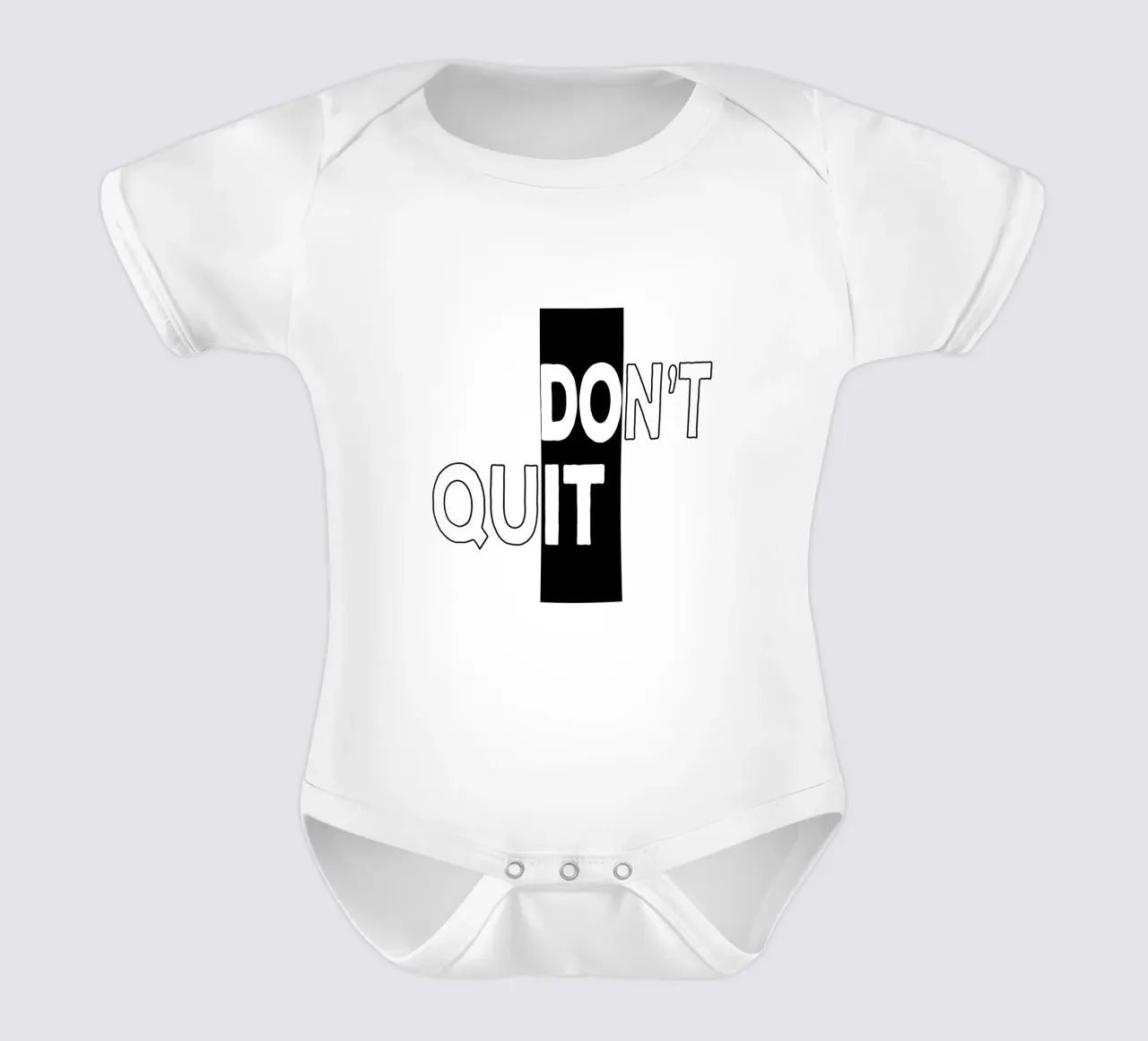 [Geben Sie nicht auf! Kurzarm Babybody von Gunawan Rb