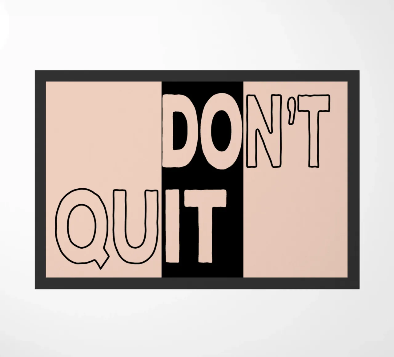 [Niet opgeven deurmat van Gunawan Rb