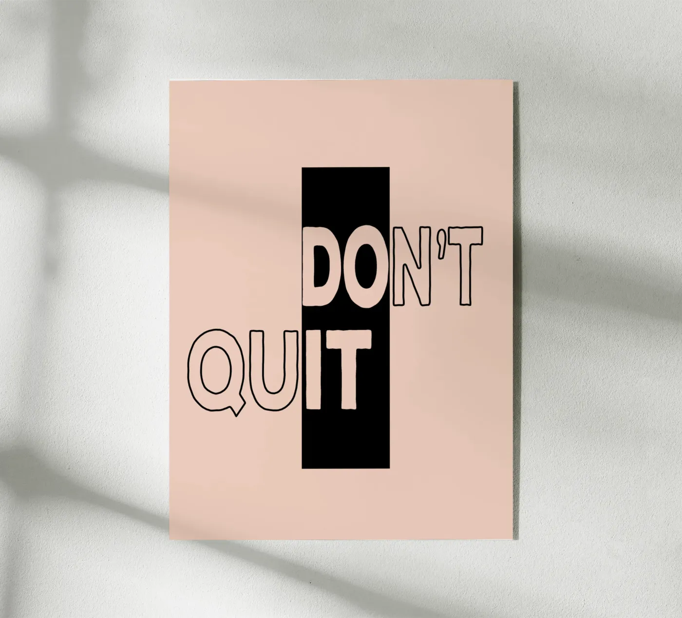 [Do it] Don't Quit plexiglass da Gunawan Rb