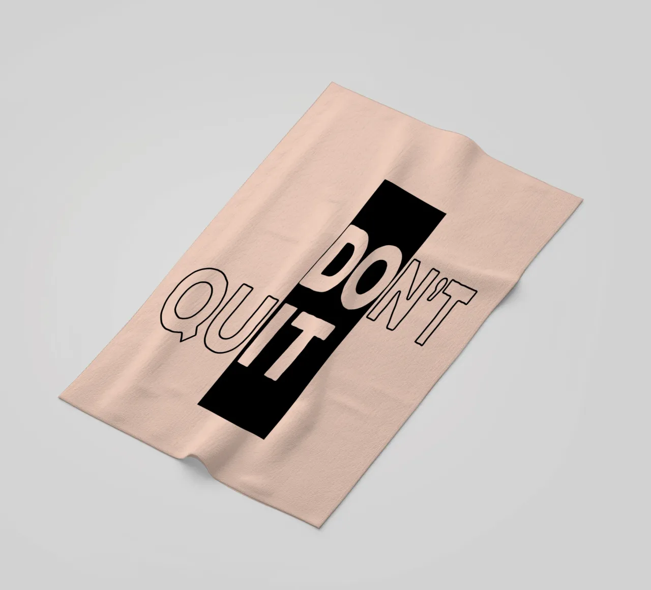 [Do it] Don't Quit beach towel by Gunawan Rb