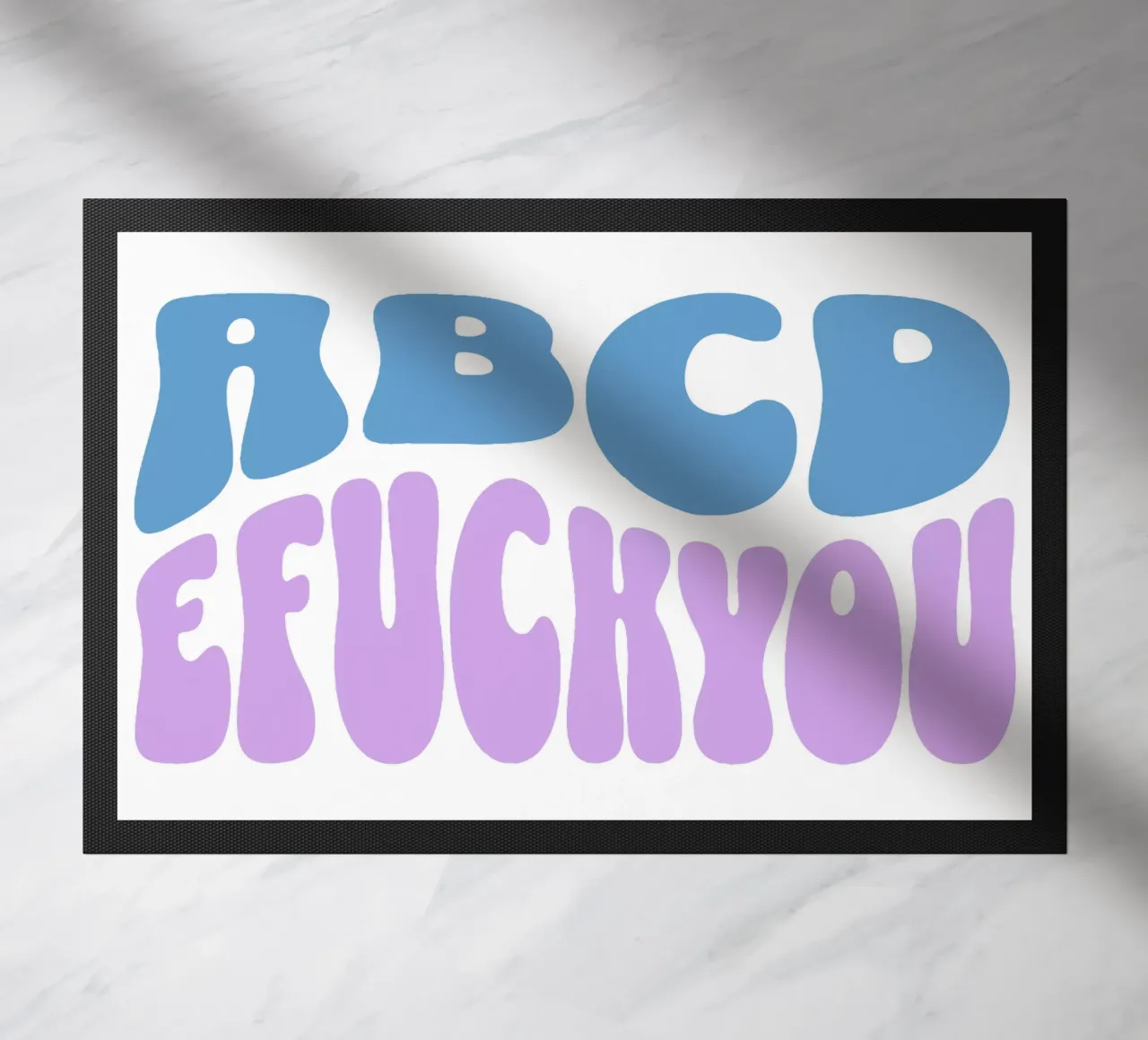 ABCD Y VETE A LA MIERDA felpudo de Gunawan Rb
