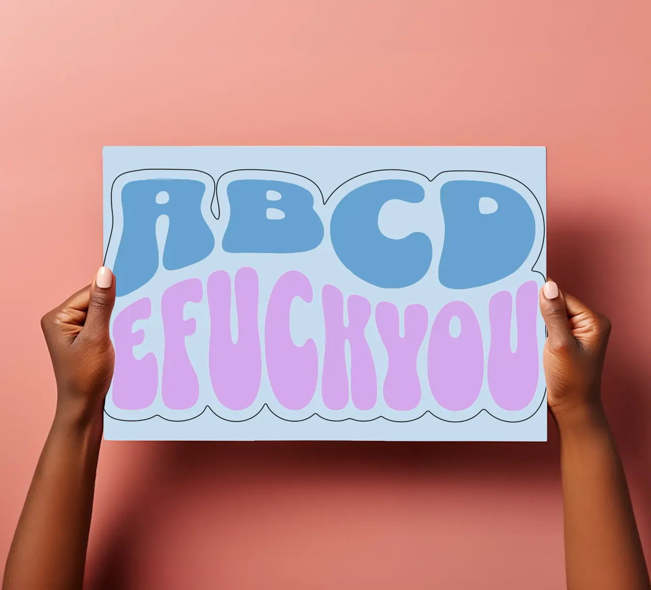 ABCD AND FUCK YOU sticker sheet by Gunawan Rb