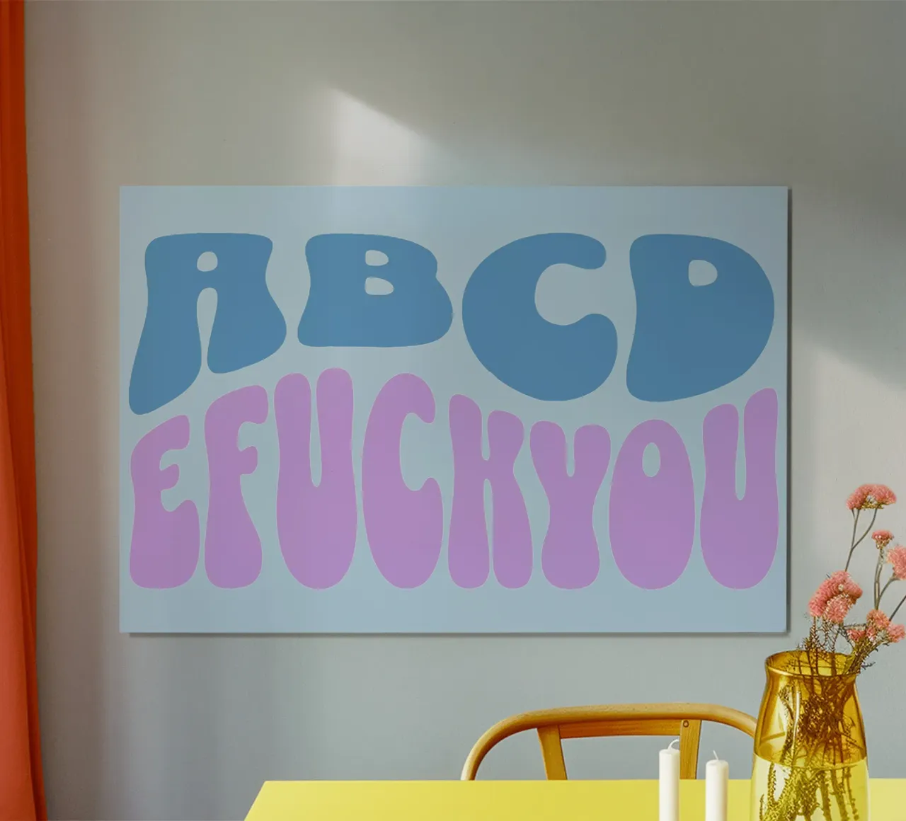 ABCD E FUCK YOU poster da Gunawan Rb