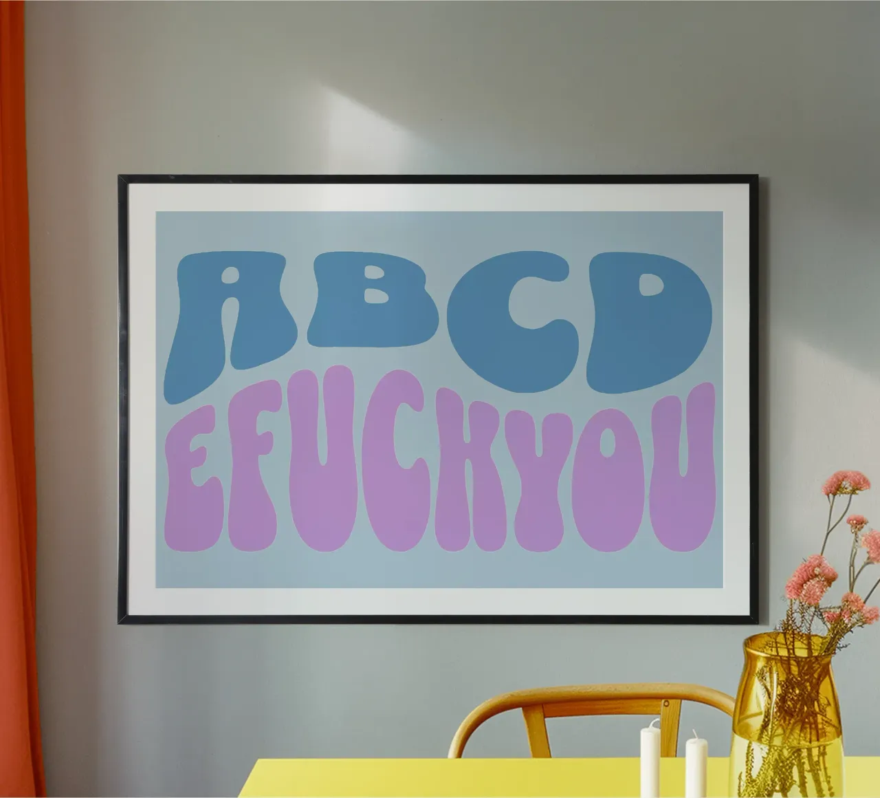 ABCD Y VETE A LA MIERDA poster de Gunawan Rb