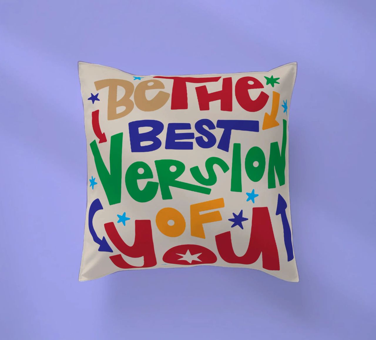 Soyez la meilleure version de vous-même coussin de Gunawan Rb