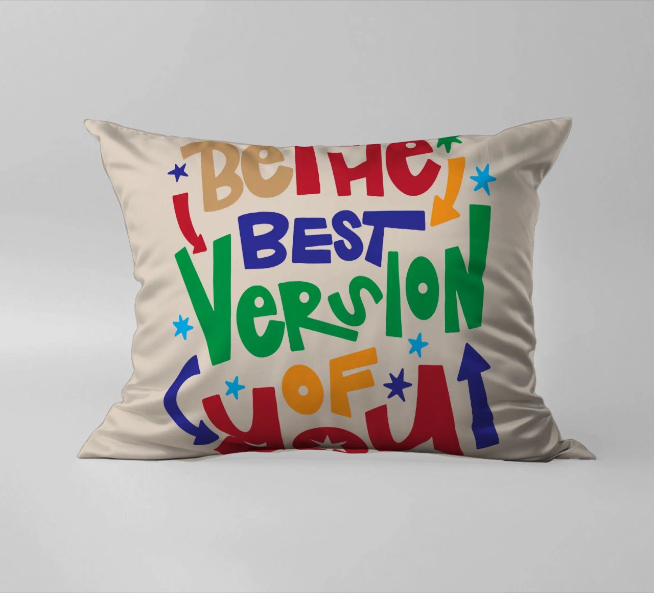 Soyez la meilleure version de vous-même coussin de Gunawan Rb