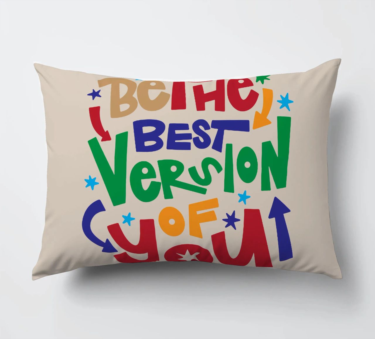 Soyez la meilleure version de vous-même coussin de Gunawan Rb