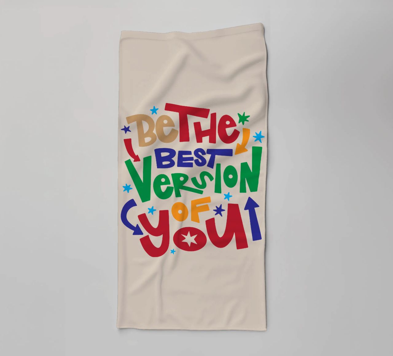 Soyez la meilleure version de vous-même serviette de bain de Gunawan Rb
