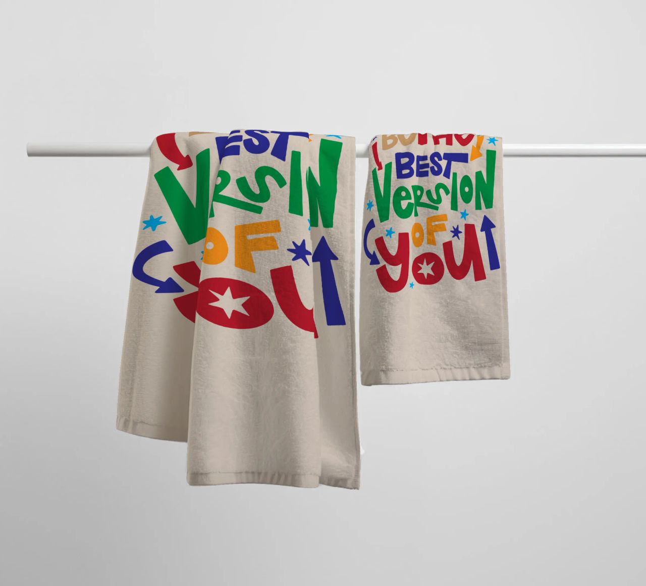 Soyez la meilleure version de vous-même serviette de bain de Gunawan Rb