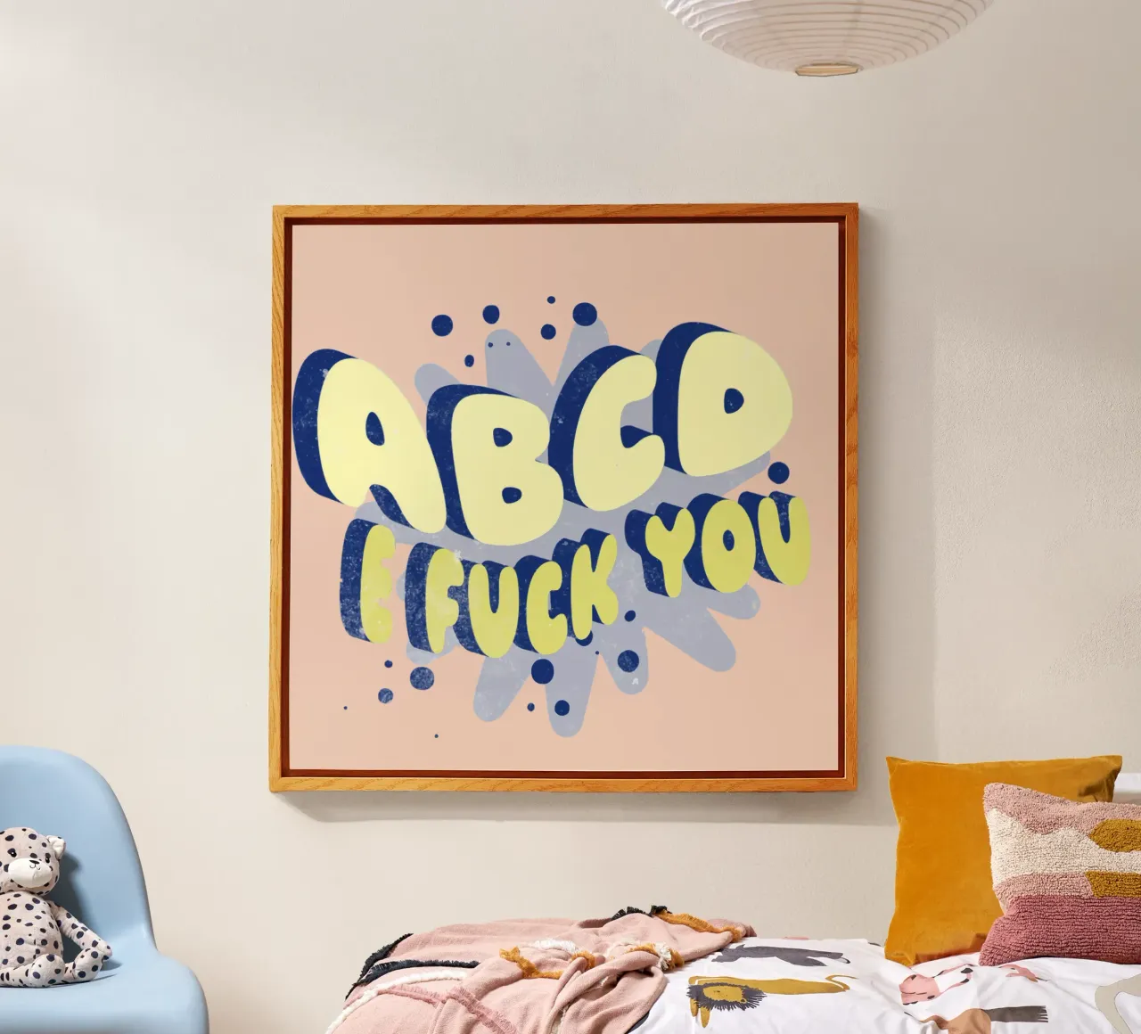 ABCD E FUCK YOU plexiglass da Gunawan Rb