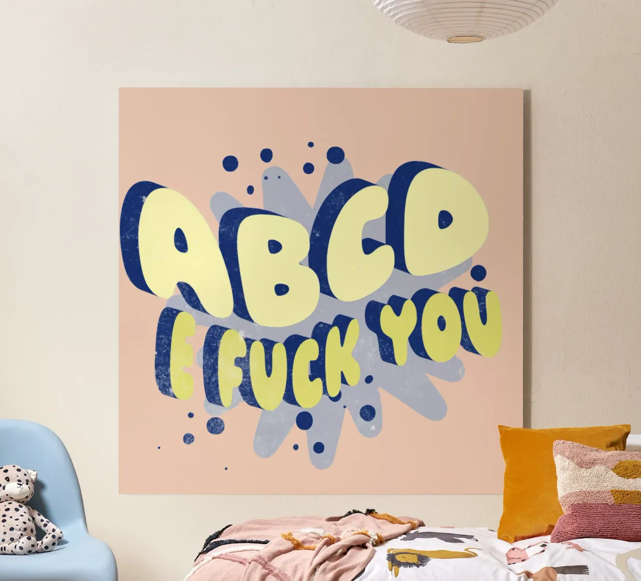 ABCD E FUCK YOU plexiglass da Gunawan Rb